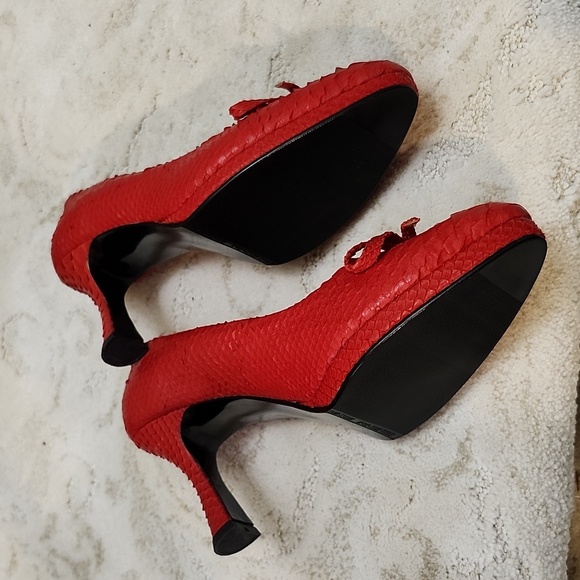 Red Custom Made Heels - Picture 2 of 8